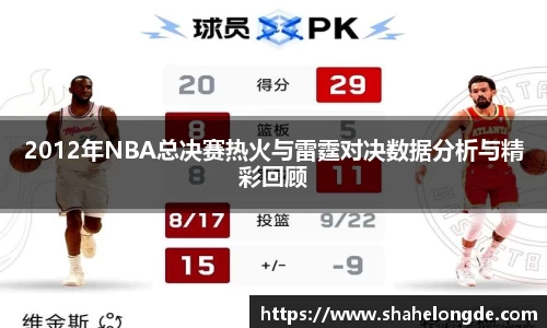 2012年NBA总决赛热火与雷霆对决数据分析与精彩回顾